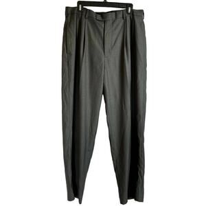 Knightsbridge Poly Blend Men's Gray Dress Slacks W36X L32